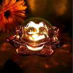 GOLDEAL Lotus Tealight Candle Holders,Set of 4,Gold Glass,Tea Light Holders,Votive Candle Holders Bulk,Pillar Candle Holder for Wedding Party,Baby/Bride Shower Party,Bathroom,Home Table Centerpieces - color: Gold