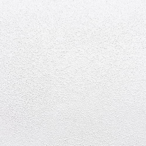 Rustic Rough-Textured Ceramic Vase, Handcrafted Texture Decorative Accent, White, 11.5" Wide x 9.75" Tall