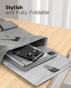 Nulaxy 2 Pack Dual Folding Cell Phone Stand, Fully Adjustable Foldable Desktop Phone Holder Cradle Dock Compatible with Phone 16 15 14 13 12 Pro Xs Xs Max Xr, All Phones, Black&Red - color: G-Black & Red