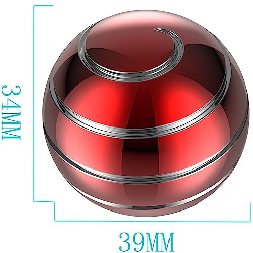 Kinetic Desk Toys, 1.54'' Kinetic Spinning Desk Toys for Kids Adults, Fidget Toys for Party Favors, Christmas Stocking Stuffers, Easter Basket (39MM, Red-A) - color: Red-a