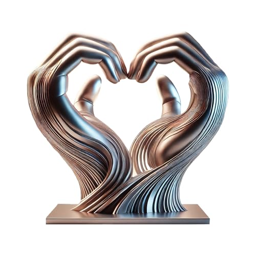 Stylish Minimalist Acrylic Decorative Art Piece for Home Desk and Bedroom Interior Design (Silver, 20cm)