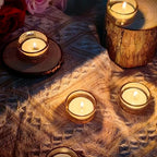 GOLDEAL 30 Pcs Gold Glass Small Tealight Candle Holders-Tea Candle Holders Bulk - Perfect for Weddings, Parties, Dinners - Ideal for 1.5" Standard Tealights and Candle Moulds… - color: Gold