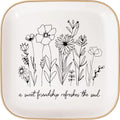 Mothers Day Gifts - A Sweet Friendship Refreshes The Soul - JewelryTray, Friendship Gifts for Women, Bible Verse Jewelry Dish, Christian Gifts Jewelry Dish, Best Friend Birthday Gifts for Women - style: Friendship