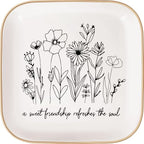 Mothers Day Gifts - A Sweet Friendship Refreshes The Soul - JewelryTray, Friendship Gifts for Women, Bible Verse Jewelry Dish, Christian Gifts Jewelry Dish, Best Friend Birthday Gifts for Women - style: Friendship