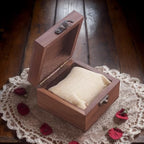 Walnut Wood Box for Crafts, Jewelry Box and watch box Wooden Keepsake Box Gift (Walnut) - color: Walnut