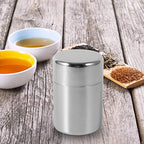 Tyenaza Tea Canister, Stainless Steel Tea Tins, Textured Tea/Coffee/Sugar Canisters, Canister Home Kitchen Canisters for Tea Coffee Sugar Storage(s) - size: s