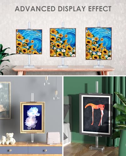 Adjustable Tabletop Acrylic Easel Stand for Picture Frames & Photo Display – Art Easel, Holds Frames up to 17" H, Perfect for Table Decor, Wedding Sign, Artwork Holder (1) - size: 1-Pack, 17"H