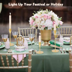 Matte Gold Candle Holders Bulk Painted Gold Metal Candlesticks Fit 0.8 Inch Taper Candles Decorative Metal Candelabra for Wedding Home Holiday Anniversary Party Dinning Table Decors (Set of 36) - size: 36 pcs