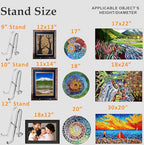 AMT 10 Inch Acrylic Plate Display Stand - Holder + Frame, Picture, Decorative Plate, Book, Photo Easel - color: 10 Inch
