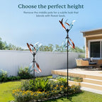 Wind Spinners Outdoor – Metal Large Wind Spinner with Stake for Yard and Garden, Garden Wind Sculptures & Spinners, Ideal Gift for Family (13'' W x 70.5'' H) - size: 70.5*13*13 inches
