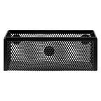 Amazon Basics Magnetic Storage Baskets, Mesh Organizers for Office Supplies and Workspace, 6" x 2.5" x 2.2", Black, 3-Pack - style: Magnetic Storage Bin