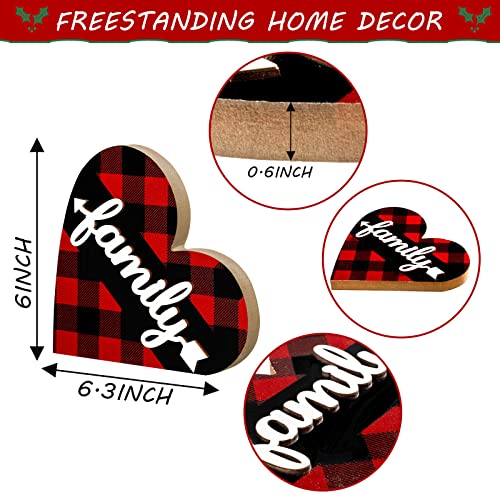 Jetec 2 Pcs Rustic Wooden Heart Table Decor, Daisy Farmhouse Home Decor, Bless This Home & Be Kind Sign for Living Room, Dining Room, Shelf & Mantel, Ideal Housewarming & Birthday Gift(Stylish Style) - style: Stylish Style