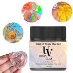 UV Clay Clear Polymer Resin for 3D Crafts, DIY Jewelry Making, Silicone Molds, UV Curing, Crystal Clear Casting, Miniature Art, and Handmade Resin Projects (3.5oz) - color: 3.5oz