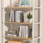 VFINE 2-Piece Modern Metal Bookends for Shelves, Black Tree Book Ends for Books, Decorative Book Organizer for Desk, Non-Skid Shelve Bookends for Home Office - style: Black bookend 1 pair
