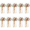 Gold Flower Stand for Table: 23.6” Tall Centerpiece Stand for Wedding Table Reception Floral Center Pieces with Home Decoration Party Event 10 PCS - size: 23.6 INCH-10PCS