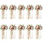 Gold Flower Stand for Table: 23.6” Tall Centerpiece Stand for Wedding Table Reception Floral Center Pieces with Home Decoration Party Event 10 PCS - size: 23.6 INCH-10PCS