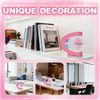 Flagest Magnetic Levitation Floating Globes with LED Lights, C Frame Floating Globe Lamp, Cool tech Gadgets for Home Office Desk Accessories, Gifts for Women, Ladies, Girls, Teachers, Colleagues(Pink) - color: Pink
