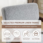 INZOY Mid Century Modern Accent Chair with Wood Frame, Upholstered Reading Armchair with Soft Linen Fabric, Accent Chair for Living Room Bedroom Apartment, Easy Assembly, Blue - color: Chenille Blue