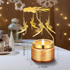 Kunrsug Girl with Wings Rotating Scented Candles Gift Set for Birthdays, Christmas, Thanksgiving, or As A Unique Present for Your Mom, Sister, Girlfriend, Colleagues, Friends, or A Dear Friend - style: Girl with Wings