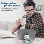 Foldable Phone Stand for Desk, Adjustable Angle of View, Suitable for iPhone, Samsung and Other Smart Phones, Blue Ocean - color: Blue Ocean