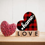 Jetec 2 Pcs Rustic Wooden Heart Table Decor, Daisy Farmhouse Home Decor, Bless This Home & Be Kind Sign for Living Room, Dining Room, Shelf & Mantel, Ideal Housewarming & Birthday Gift(Stylish Style) - style: Stylish Style