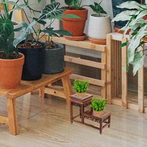 Gadpiparty Chicken Wenge Wood Base Display Stand 7.5X5.7X3.4 Inch Riser for Vases Statues and Home D Cor Accents