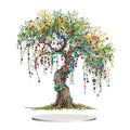 5D Tabletop Diamond Art Kit for Adults, DIY Diamond Painting Kit Stand Up Special Shaped Crystal Desktop Ornament, Box Package - Tree of Life - color: Tree of Life