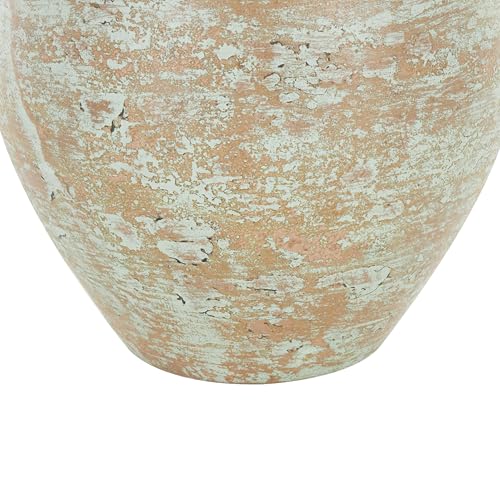 Deco 79 Ceramic Decorative Vase Antique Style Textured Patina Centerpiece Vase, Flower Vase for Home Decoration 11" x 11" x 12", Brown - color: Brown, size: 11" x 11" x 12"