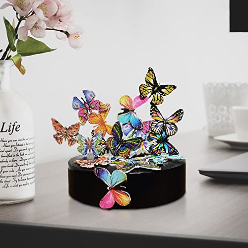 Desk Sculpture Butterflies Desktop Stress Relief Toy Fidget Toy for Anxiety Office Gift (22pcs Butterflies) - style: 22pcs Butterfly