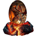 ACOCOFE Dragons Egg, Crystal Lave Dragon Egg with Luminous Base, Handmade Resin Sculpture - Gift for Christmas, Birthdays, Graduation, Holidays, Back to School (Red with Base) - color: Red With Base