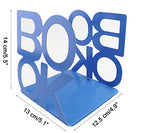 Winterworm Cute Fashion Book Style Nonskid Bookends Art Bookend Home Office Kitchen Book Shelf (Blue) - color: Blue