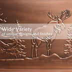 HF by LT Birch Forest Pattern Metal Boot Storage Tray, 30 x 13 inches, Antique Copper Finish - color: Birch Forest Pattern, Antique Copper Finish