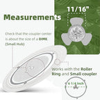 9.6" Microwave Turntable Plate Compatible with Galanz - size: 9.6" Small Coupler Hole, Outer Track 7"