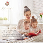 Storieme Mother Daughter Figurines Gift: Hand-Painted Mother Embracing Daughter Resin Figurines Sculpture - Heartfelt Gift for Moms on Mother's Day Birthday Christmas - style: Haven