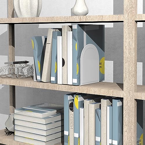 Bookends Metal Book Ends Universal Economy Bookends - color: White, size: 1 pair