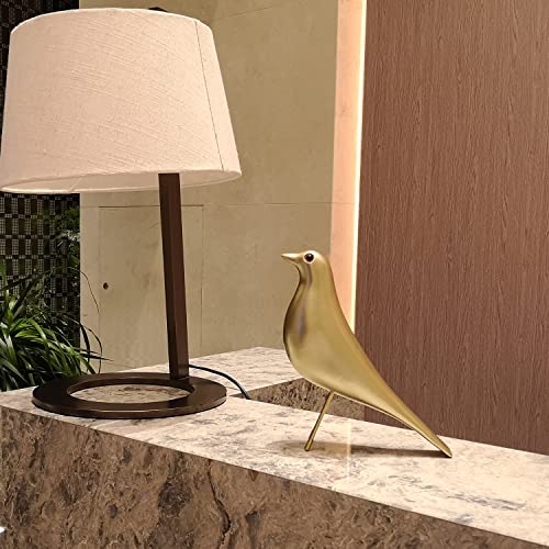 Mid-Century Sculpture Home Bird Decor - Office House Desk Dove Ornament Arts Gift Replica (Gold) - color: Gold