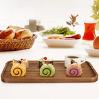 16" x 8" Large Wooden Serving Tray for Decor Party Charcuterie Boards Rectangular Acacia Wood Dessert Platters Rectangle Cake Dessert Plates Food Cheese Platter Board Snack Kitchen Dishes Tray - size: 16" x 8"