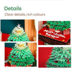3D Creative Time Piece Calendar 2026 Desk Daily Calendar Decoration with Acrylic Case, Paper Sculpture Non-stick Notes, Paper Carving Art Craft Chirstmas Gift (Christmas Tree) - color: Christmas Tree