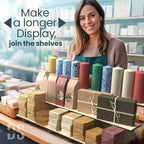 Straight Natural Wooden Tiered Display Stand, Portable Products Display Shelf, Jewelry Display, Card Display Rack, Display Risers, Altar Shelf, Display Stand for Vendor Events, Retail, Craft Shows - color: Natural