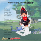 Sonix x Monchhichi Character Phone Stand | Adjustable Cell Phone Holder, Desk Stand, Dock | Monchhichi Girl - color: Monchhichi Girl
