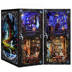 TOYQI Book Nook Kit, DIY Miniature Dollhouse Kit for Adults and Teens, Booknook Tiny House Kit Bookshelf Decoration 3D Wooden Puzzle Bookend - Magical Creatures Beasts - style: Chamber of Exotic Beasts