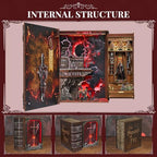 CCCDF Book Nook Kit - DIY Miniature House Kit for Adults, Teens, Dollhouse Magic Booknook Tiny House Bookshelf Decor, Gifts for Family, Friends (Sword of Fire) - style: Sword of Fire