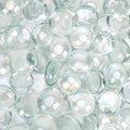 Mr. Fireglass 10 Pound Fire Glass Beads, 1/2" Reflective Round Fire Glass Drops for Fireplace Fire Pit & Lanscaping, High Luster Crystal Ice - color: Crystal Ice, size: 1/2 inch, 10 Pounds
