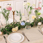 Fixwal 48pcs Clear Glass Cylinder Vases, 4, 6, 8, 10 Inch Tall Cylinder Vases for Centerpieces, Glass Flower Vase, Floating Candle Holder Vase for Table Shelf, Party, Wedding, Home Decor - size: 48pcs