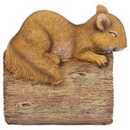 Jolly the Squirrel Gutter Guardian Downspout Statue - style: Jolly the Squirrel