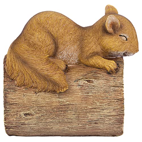 Jolly the Squirrel Gutter Guardian Downspout Statue - style: Jolly the Squirrel