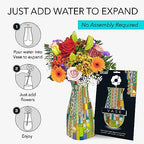 MODGY Collapsible and Expandable Flower Vase Plastic Decorative Modern Centerpieces Dining Table Decor Living Room Bathroom Wedding Office, Frank Lloyd Wright, Saguaro - style: Saguaro