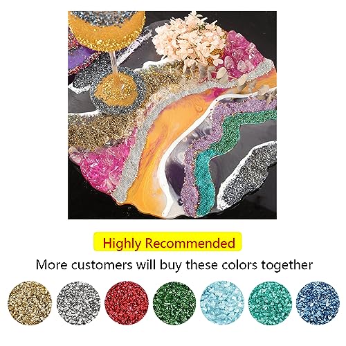 HappyFiller Metallic Baige Crushed Glass Sand,1.3 LB(1.5 Cup) 3-7mm Vase Filler,Wedding Table Centerpiece,Candle Holder,Epoxy Resin Art,Craft Glitter,Terrarium Gravel - color: Baige
