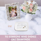 God Says You Are - Christian Bible Verse Jewelry Dish Trinket Tray - Unique Ceramic Ring Jewelry Tray for Women (Lovely) - style: Lovely-1