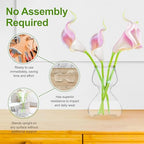 Garden Guru Plant Propagation Stations - Clear Glass Bud Vases Set of 4 - Mini Vases for Wedding Centerpieces, Cafe Décor, Tea Shop Displays - Small Hydroponic & Flower Vase - size: Set of 4